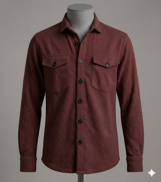 Oversized Shirt with Flap Pockets