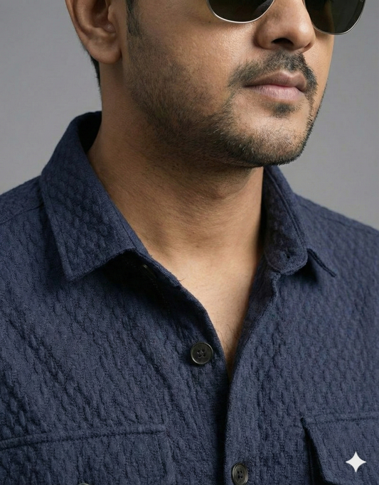 Oversized Shirt with Flap Pockets